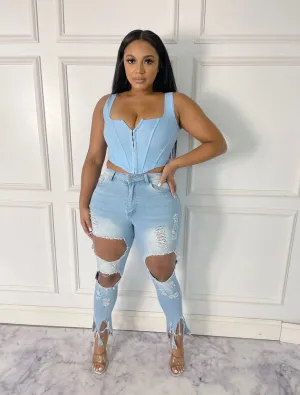 Distressed Jeans