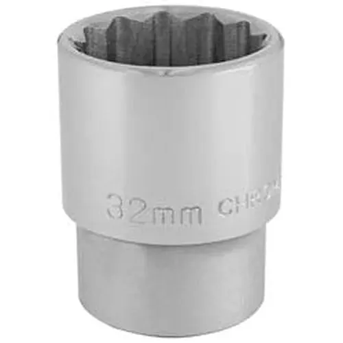 Draper 16699 12 Point Socket, 3/4" Sq. Dr., 32Mm Dr-16699