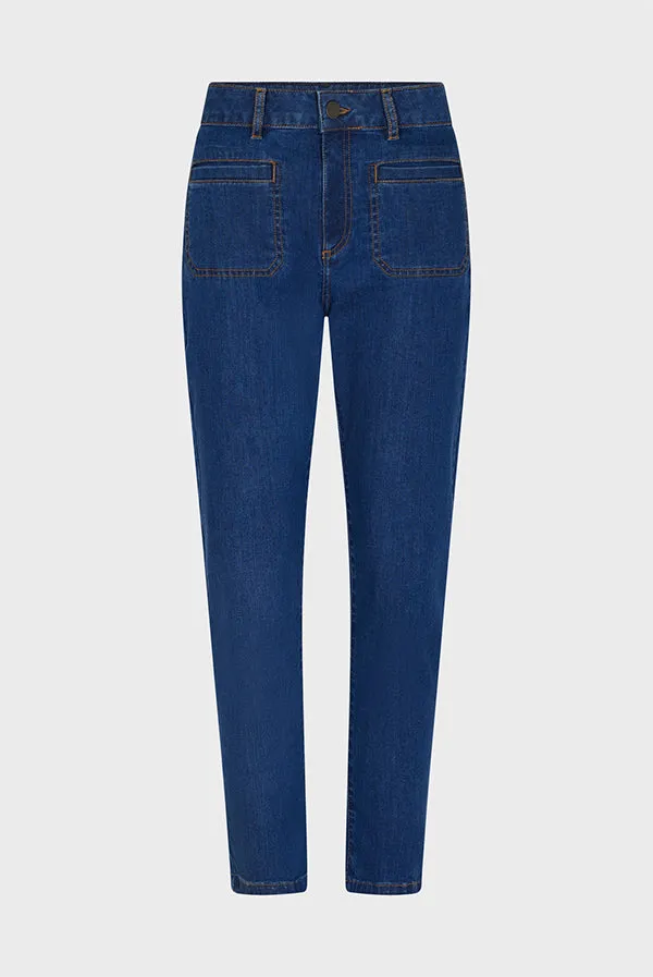 EDANA RAW DENIM SLIM JEANS