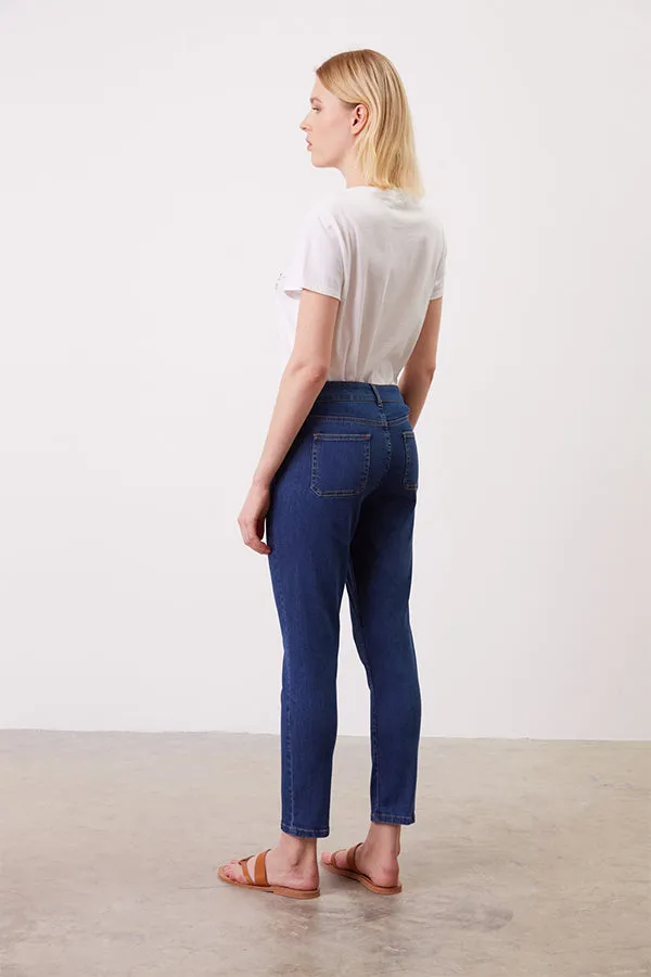 EDANA RAW DENIM SLIM JEANS