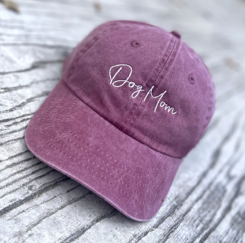 Embroidered Dog Mom Hat