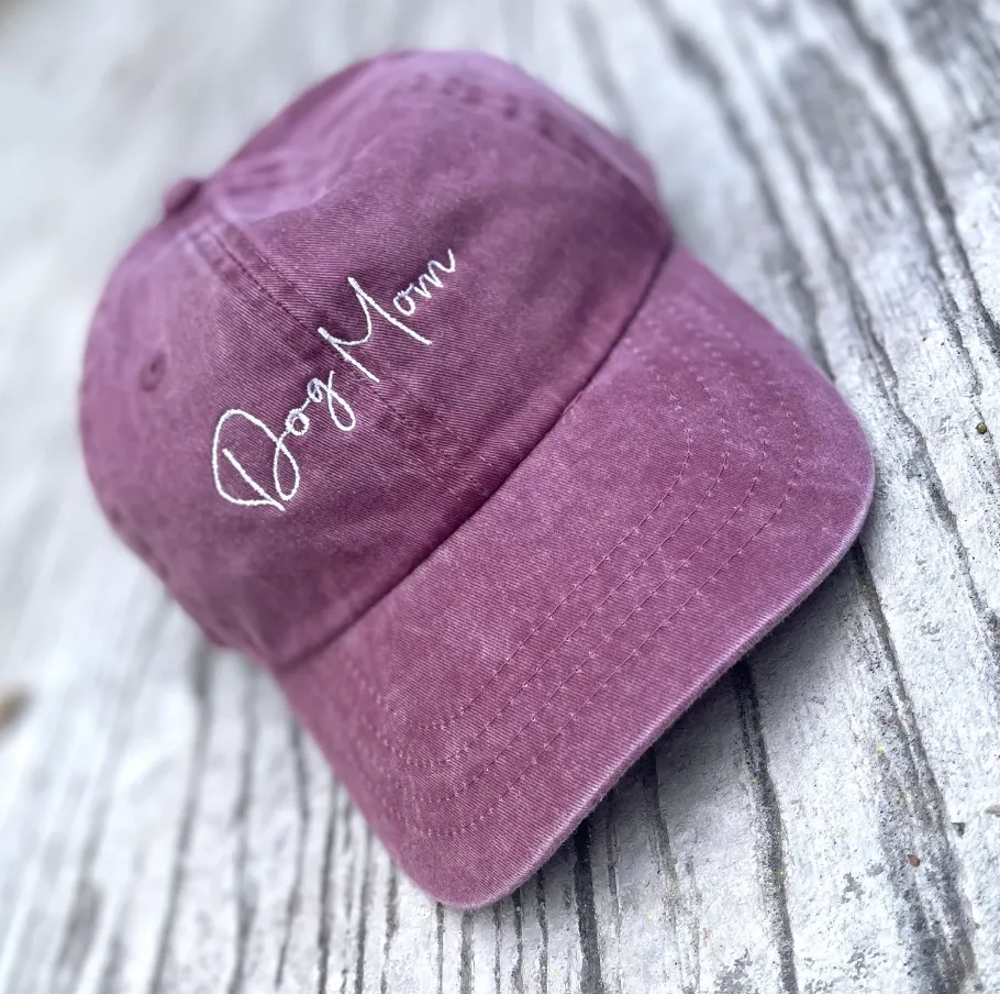 Embroidered Dog Mom Hat