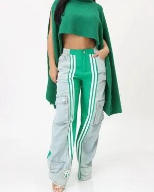 Emerald Edge Cargo Jeans