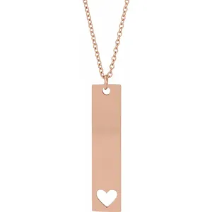 Engravable Bar Necklace or Pendant 87762