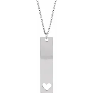 Engravable Bar Necklace or Pendant 87762