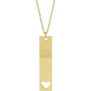 Engravable Bar Necklace or Pendant 87762
