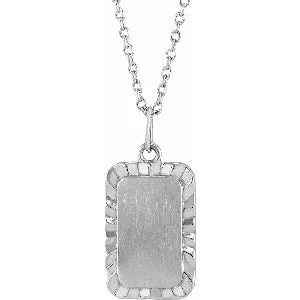 Engravable Sunburst 16-18" Necklace 88220