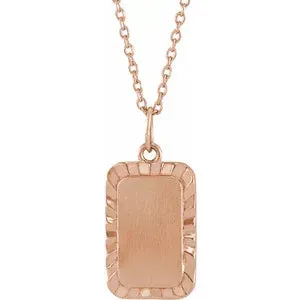 Engravable Sunburst 16-18" Necklace 88220