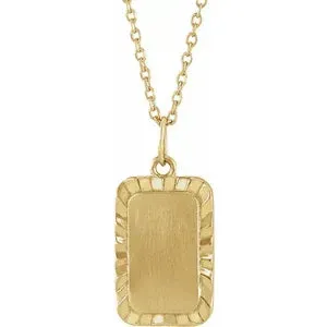 Engravable Sunburst 16-18" Necklace 88220