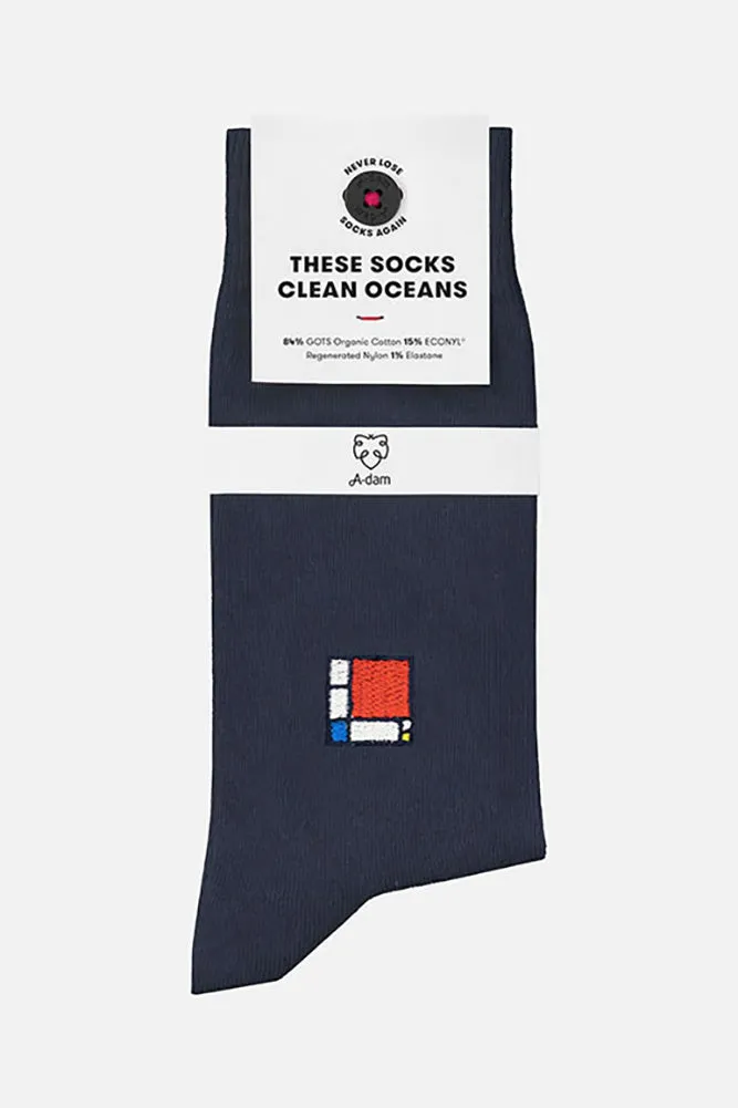 Ethical Clean Ocean Embroidered Socks