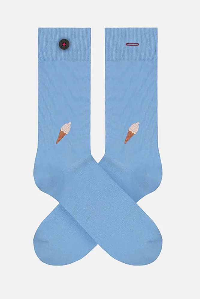Ethical Clean Ocean Embroidered Socks