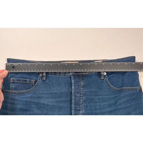 Everlane High Rise Slim Straight Cigarette Jeans Dark Wash Size 33R # 139393 EUC