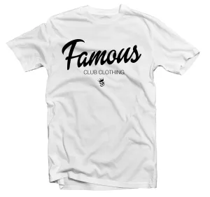 FAMOUS SCRIPT T-SHIRT (BLK/WHITE)