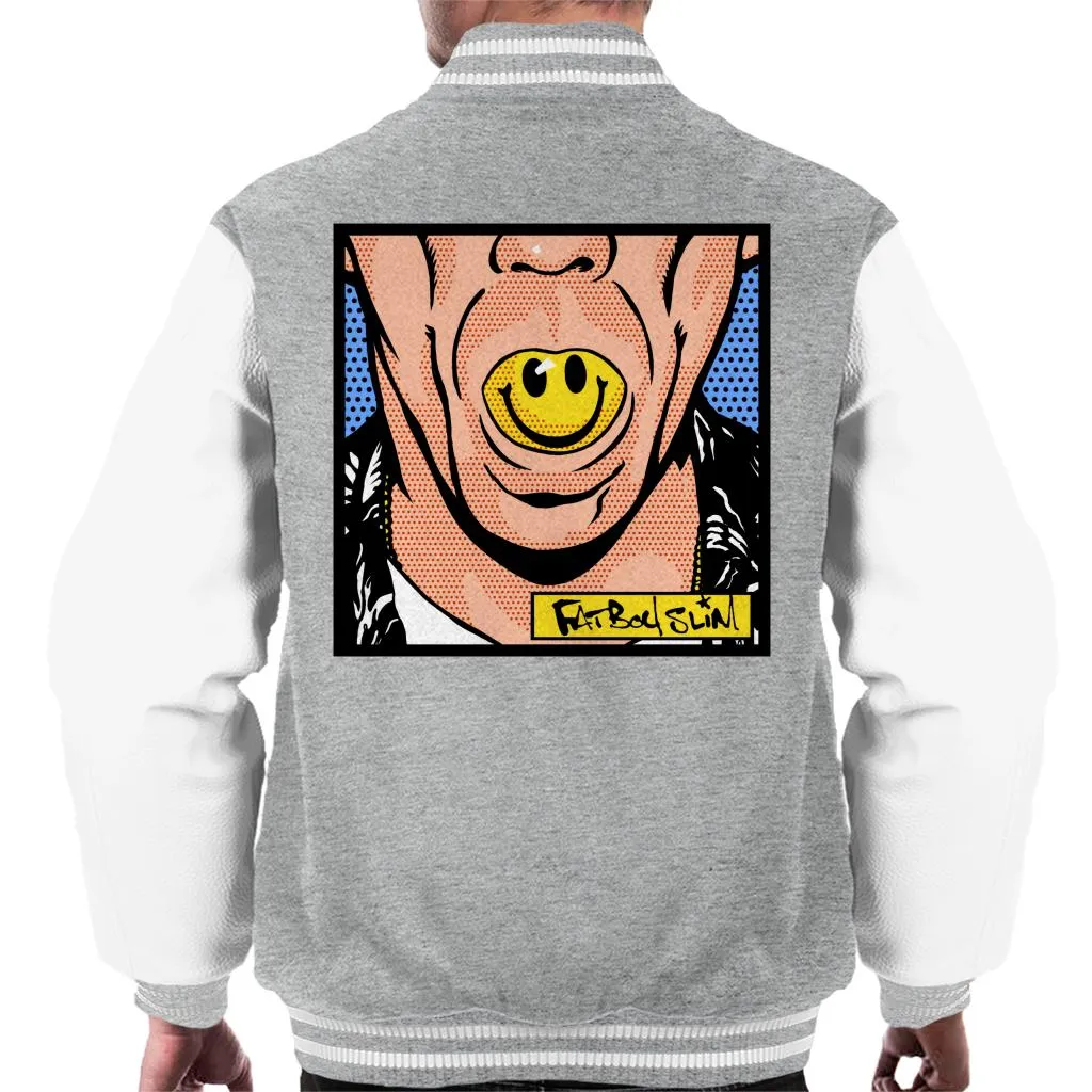 Fatboy Slim Smiley Mouth Pop Art Men's Varsity Jacket