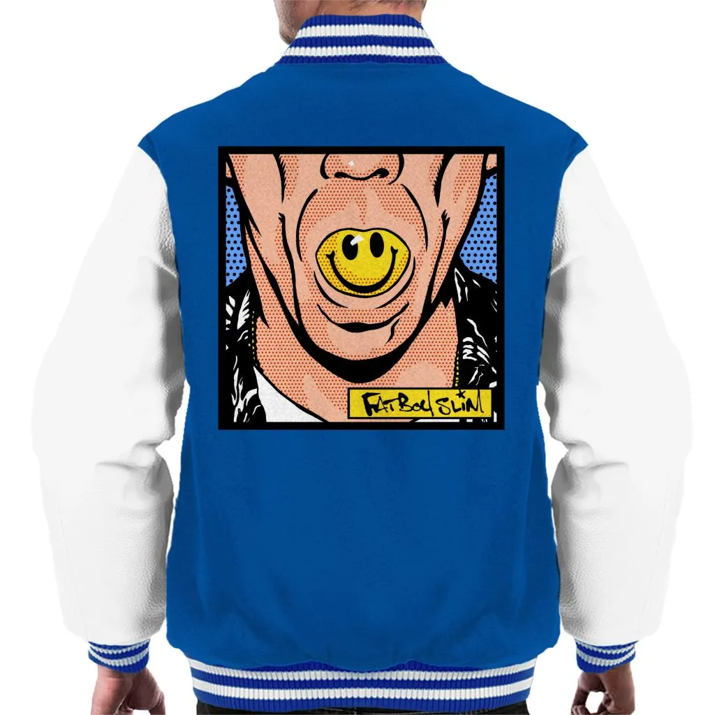 Fatboy Slim Smiley Mouth Pop Art Men's Varsity Jacket