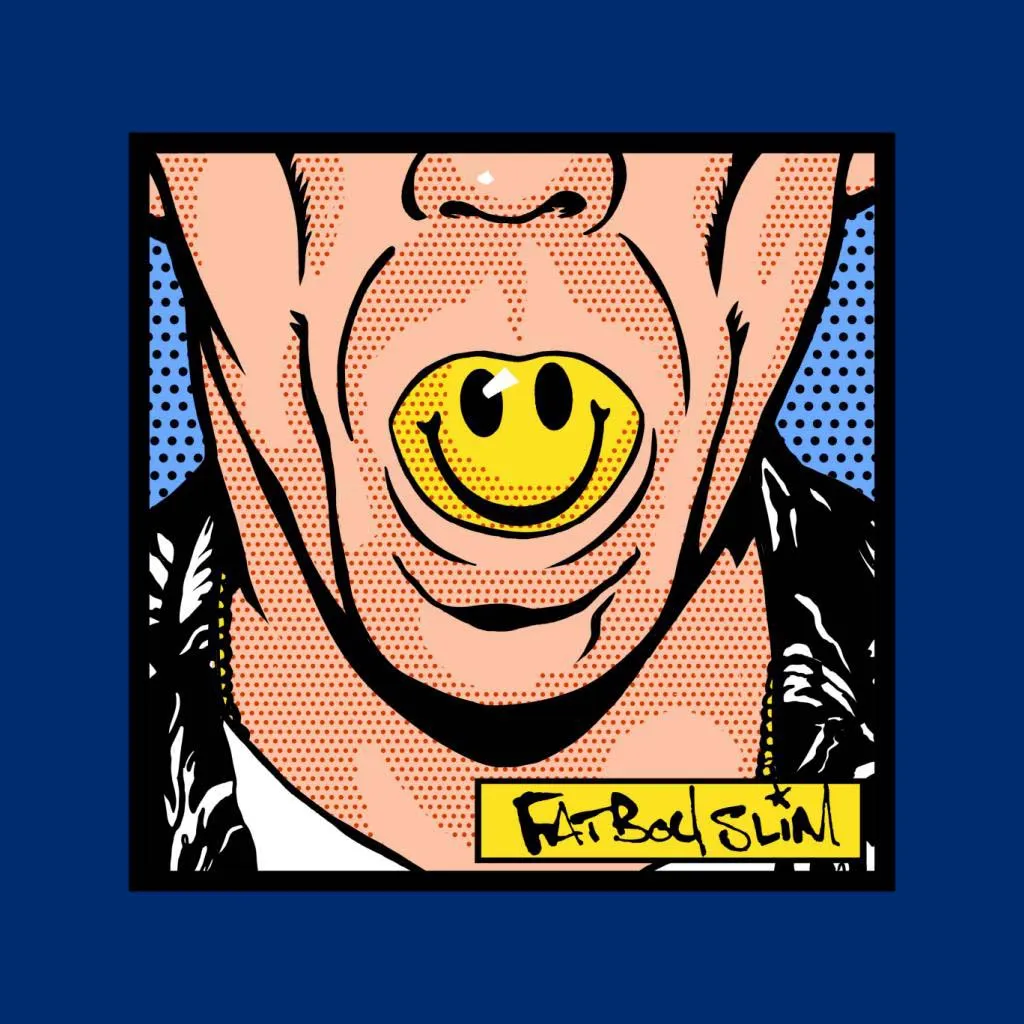 Fatboy Slim Smiley Mouth Pop Art Men's Varsity Jacket