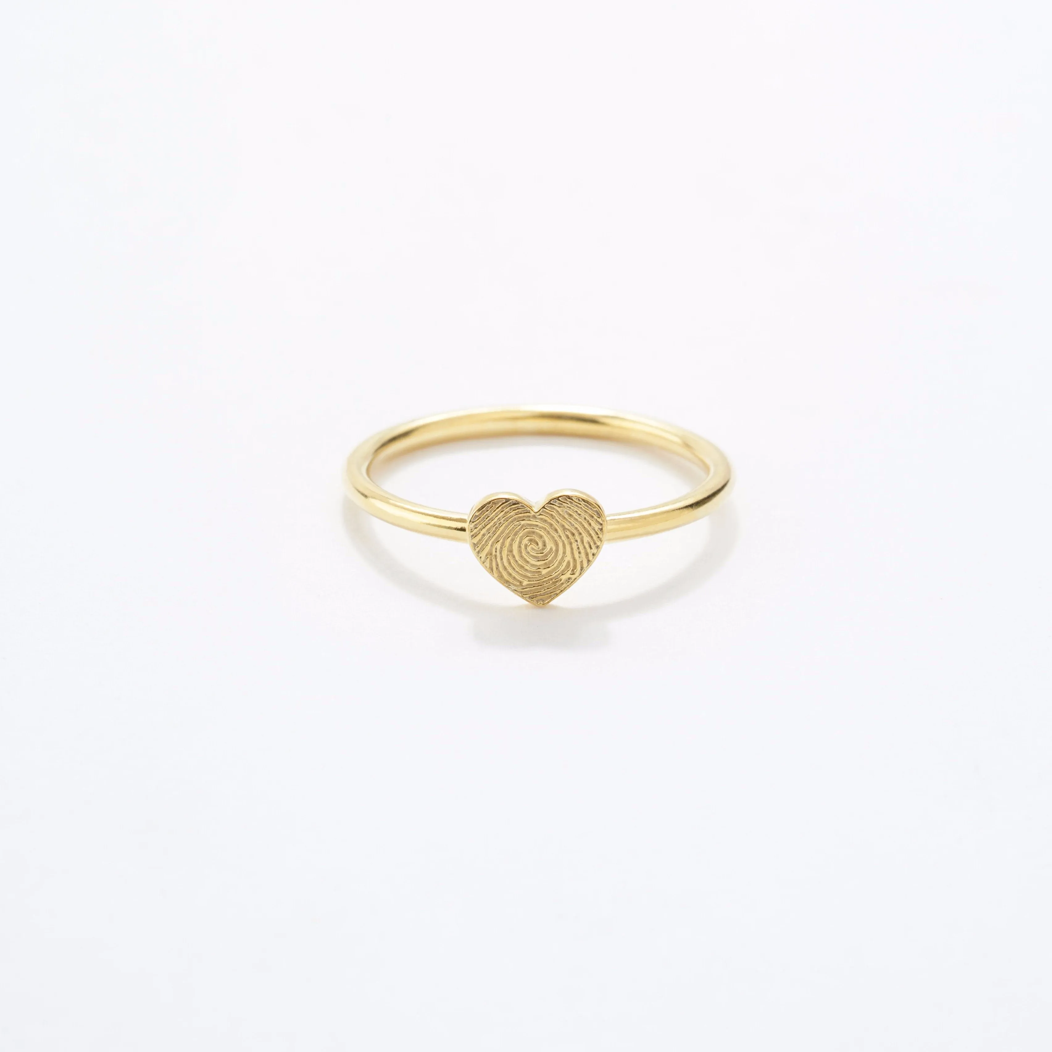 Fingerprint Heart Ring