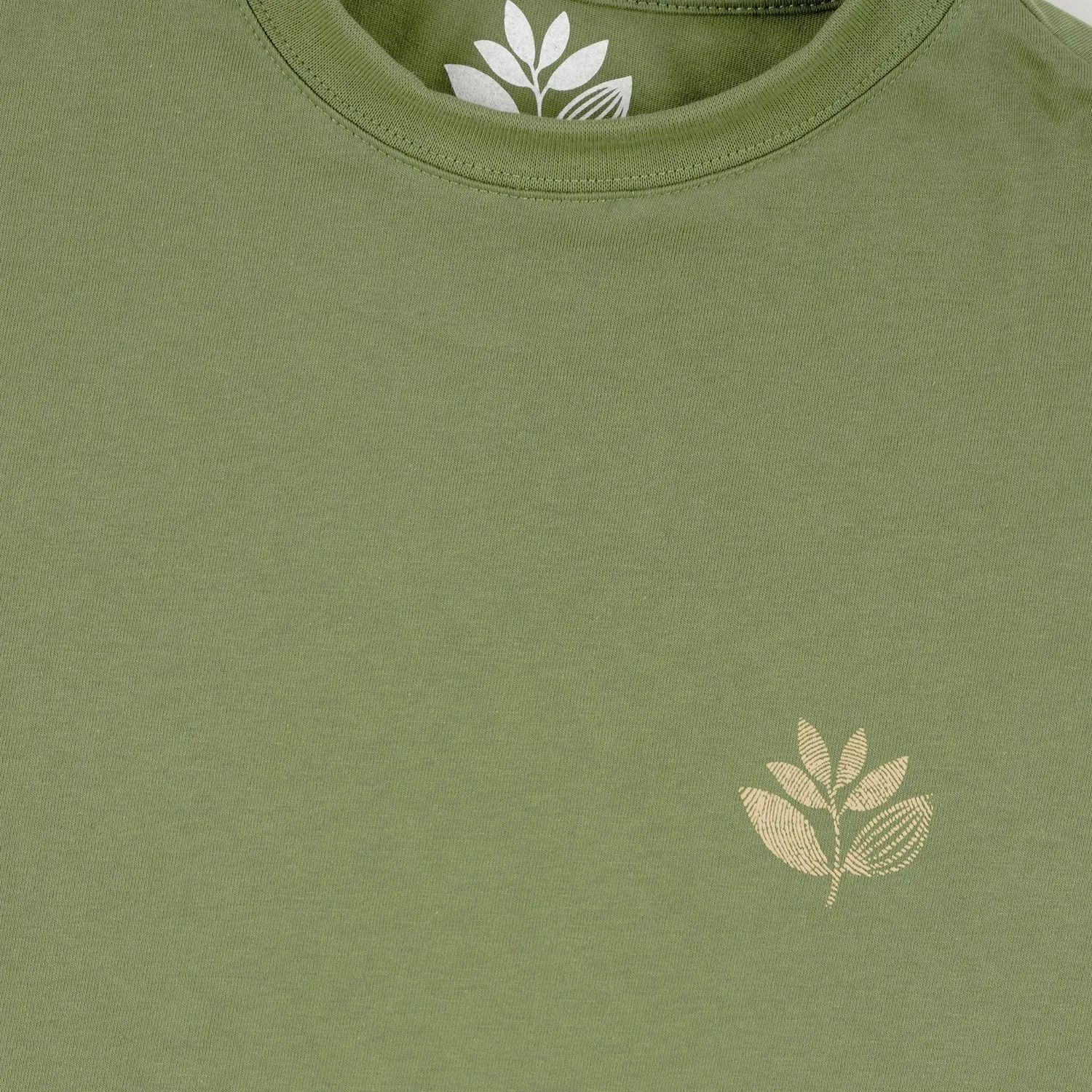 FINGERPRINT PLANT TEE PEA GREEN