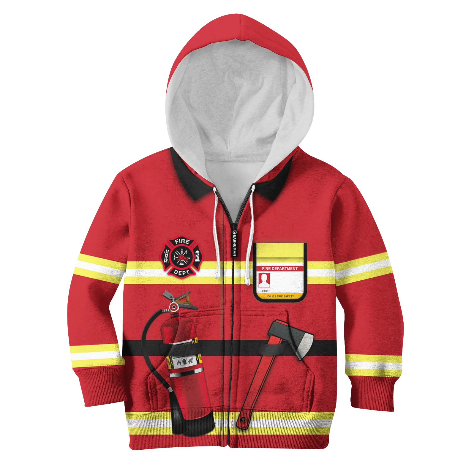 Firefighter Kid Custom Cosplay Hoodies Apparel