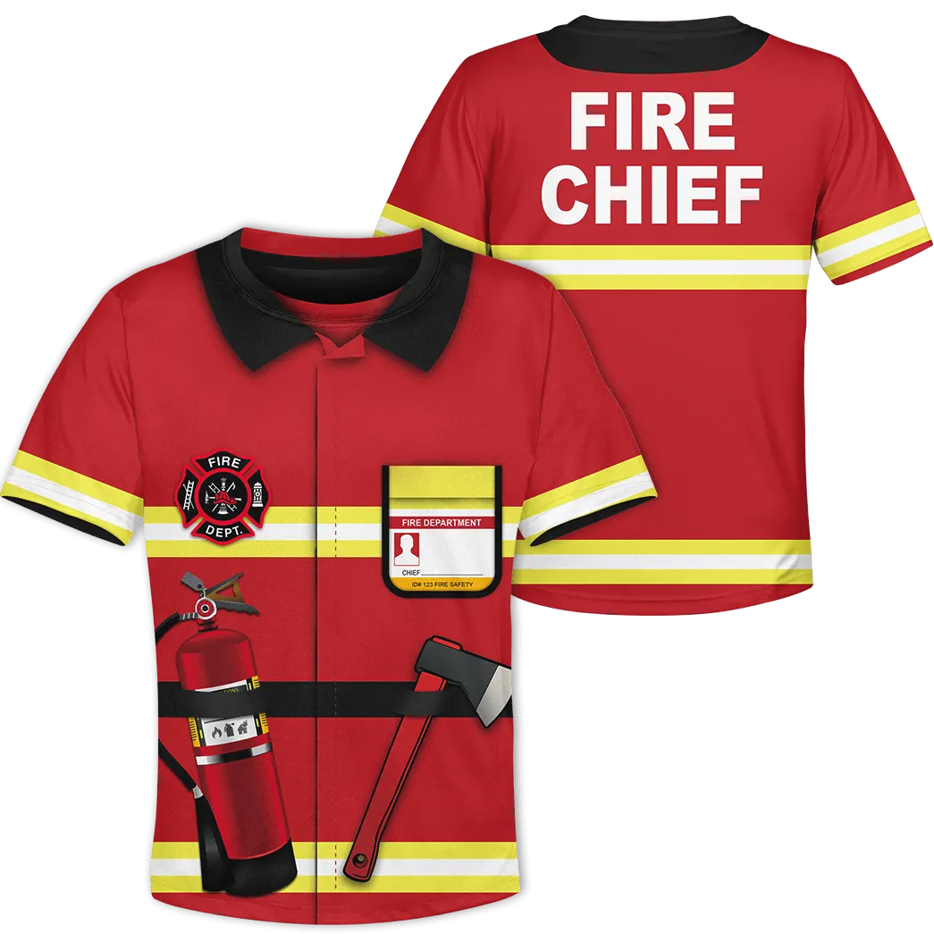 Firefighter Kid Custom Cosplay Hoodies Apparel