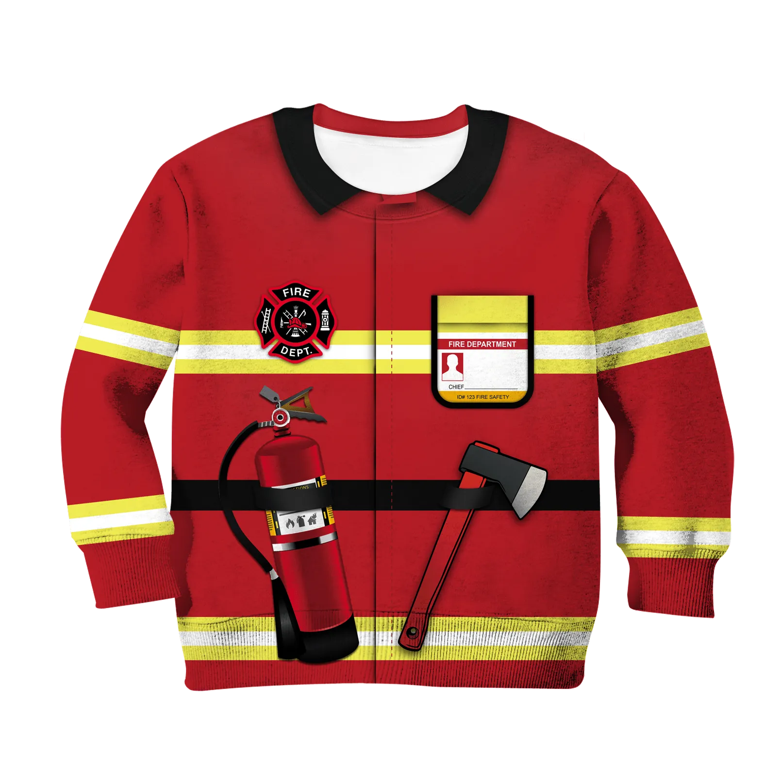Firefighter Kid Custom Cosplay Hoodies Apparel