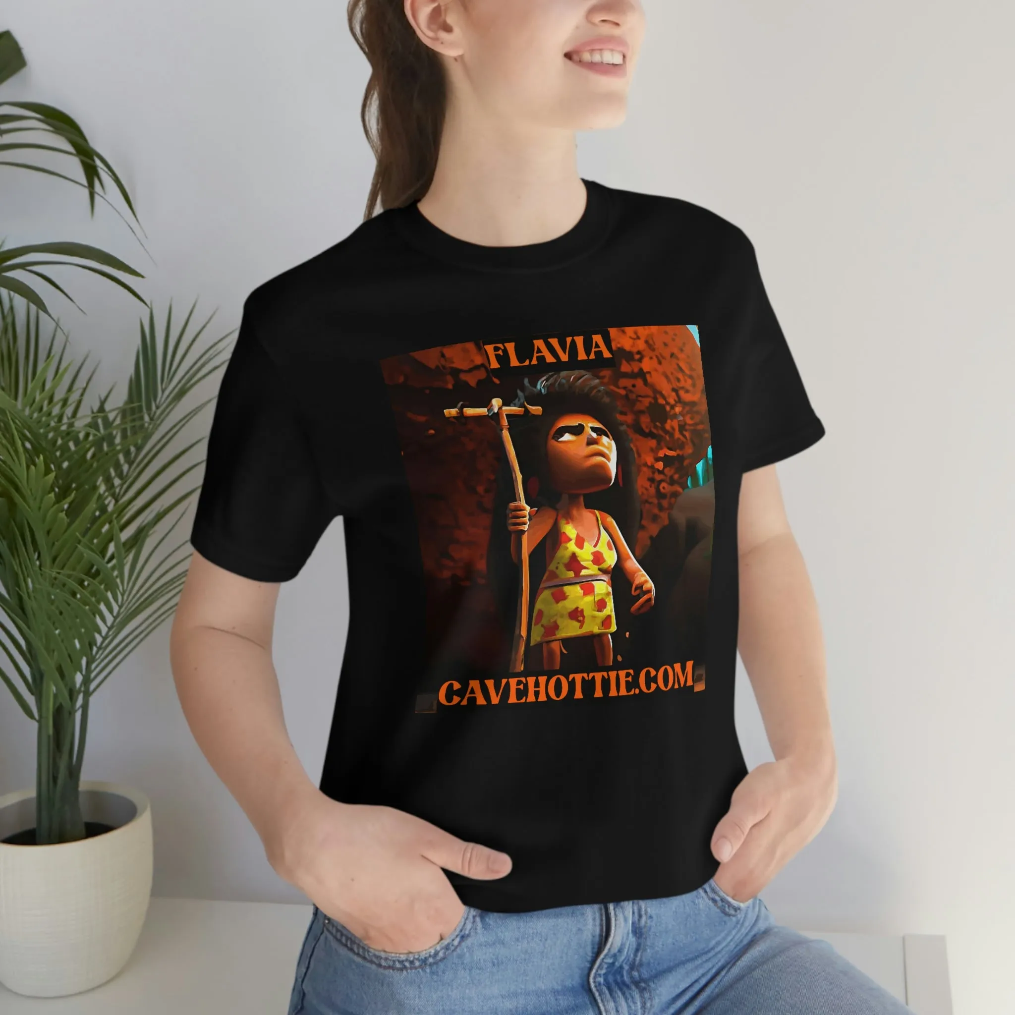 Flavia Cavehottie.com Short Sleeve Tee