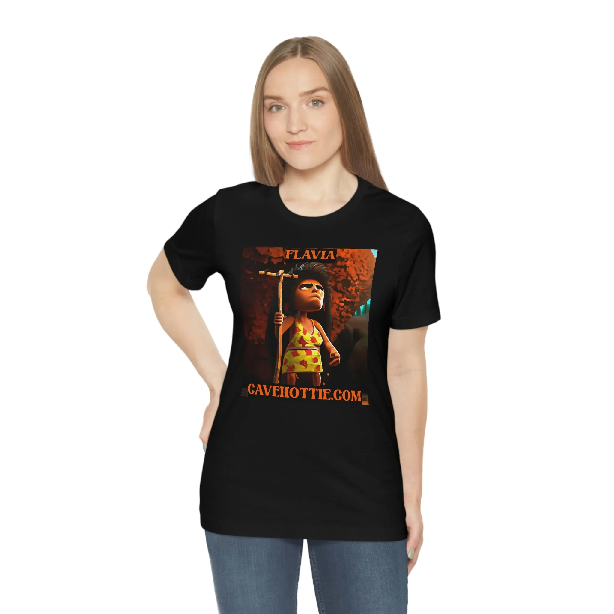 Flavia Cavehottie.com Short Sleeve Tee