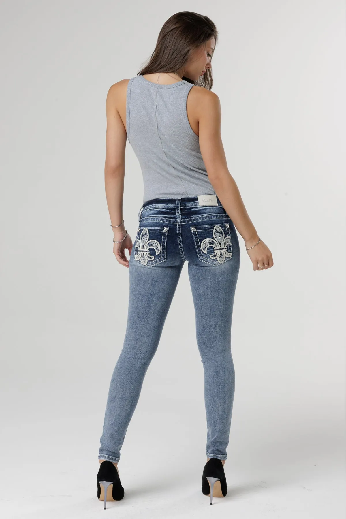 Fleur de Paisley Skinny Jeans