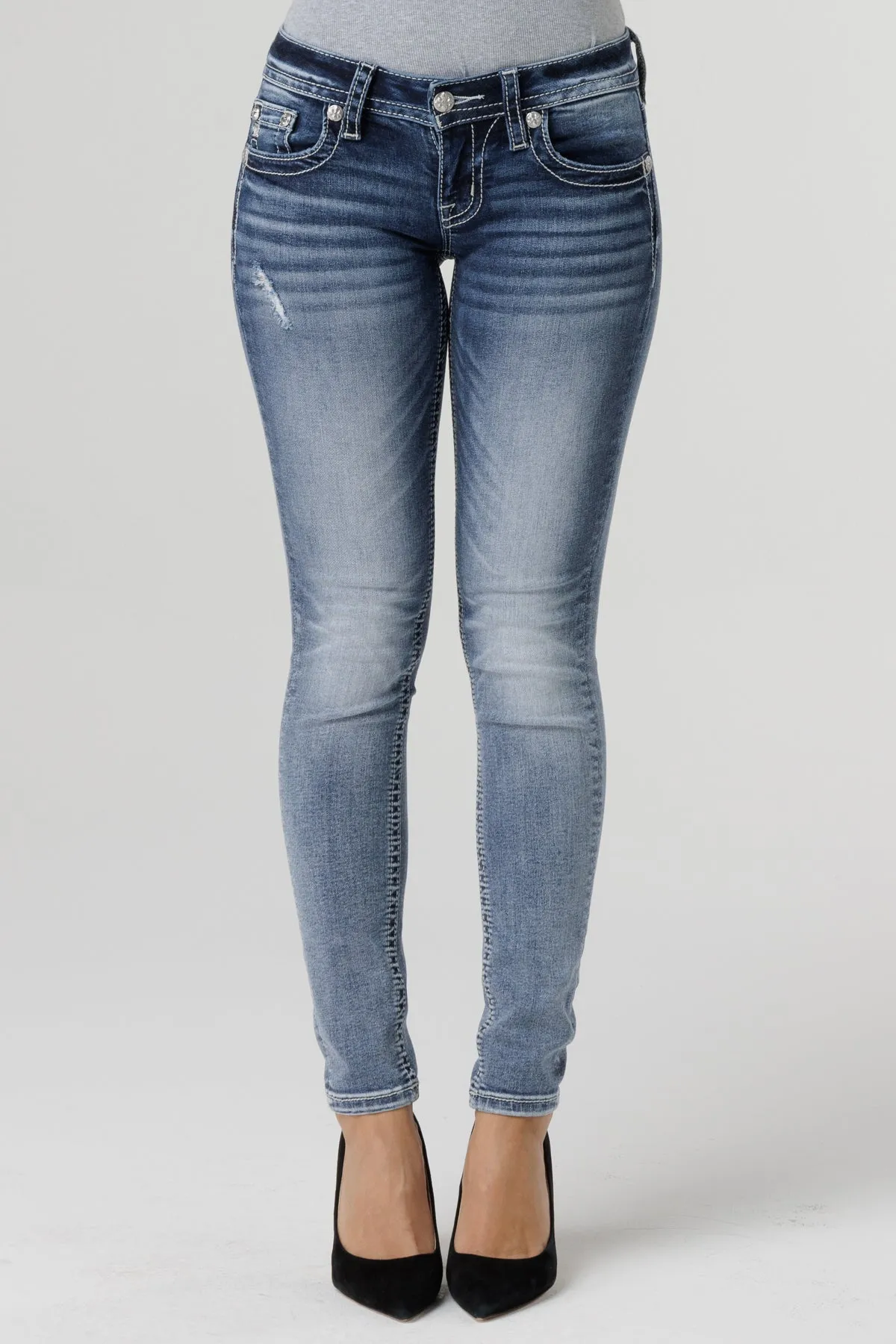 Fleur de Paisley Skinny Jeans