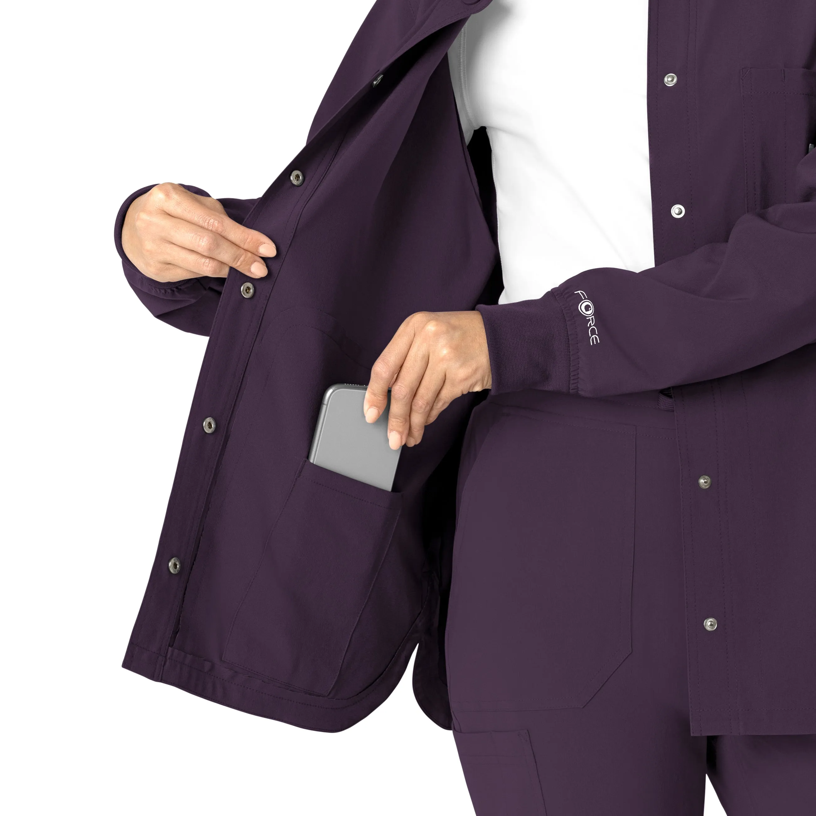 Force Cross-Flex C82210 Shirt Jacket Black Plum