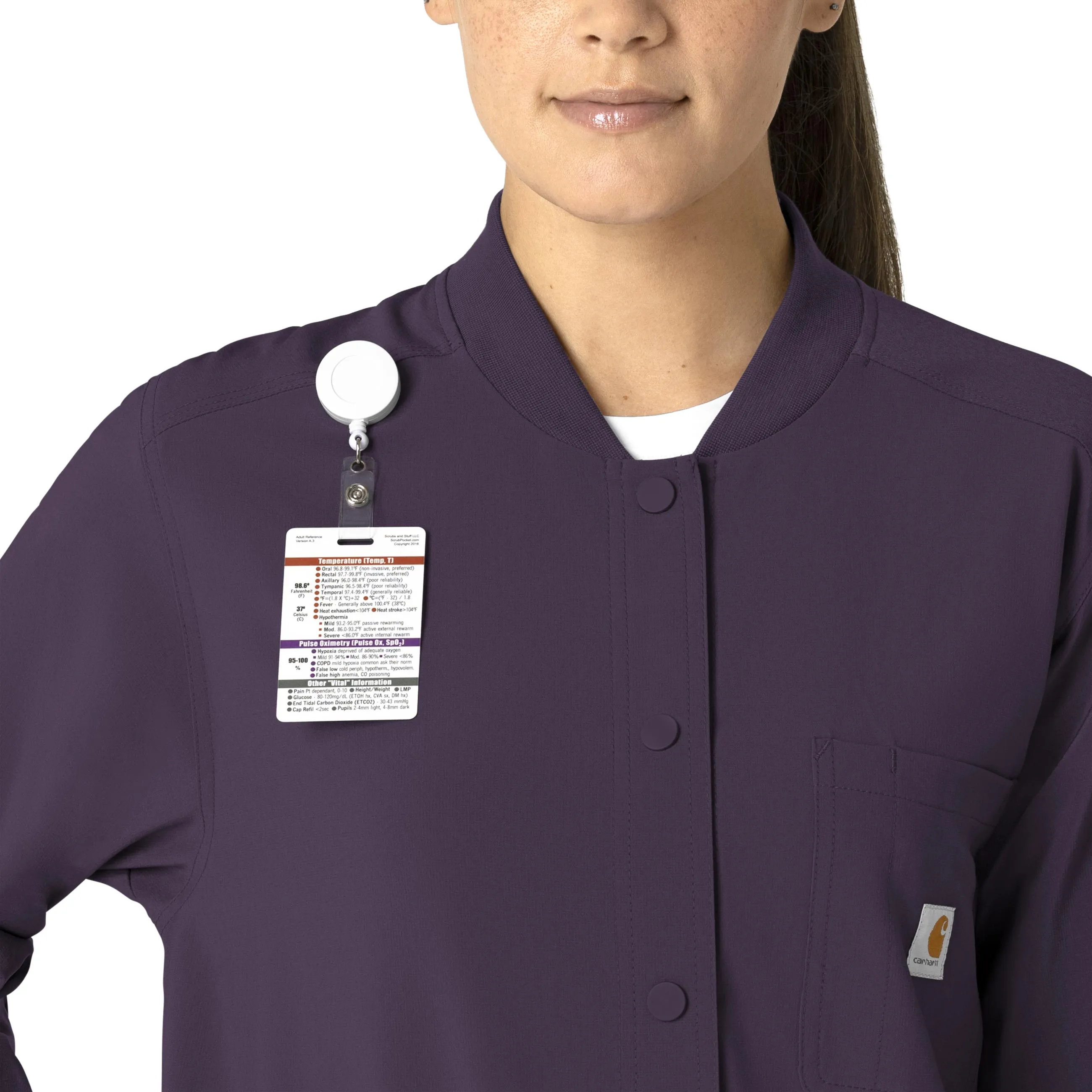 Force Cross-Flex C82210 Shirt Jacket Black Plum