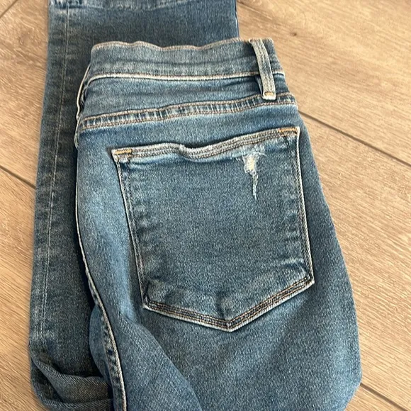Frame Le High straight classic mid rise denim ankle length jeans size 29