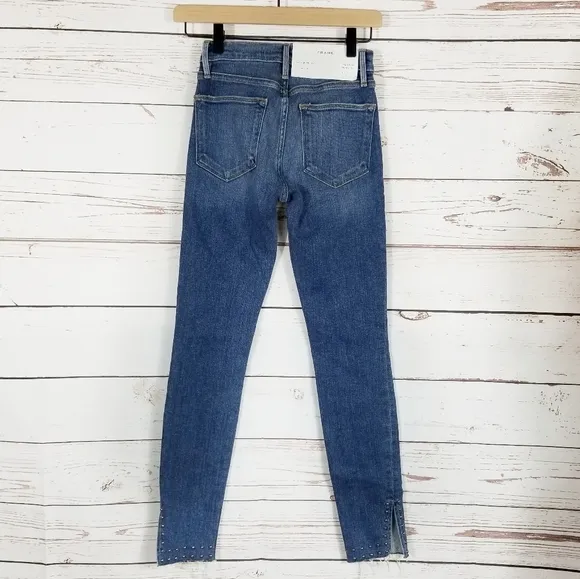 Frame | Le High Studded Skinny Jeans NEW