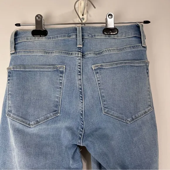 Frame Women’s Le High Raw Edge Skinny Jeans Sz 24 Light Blue NWT