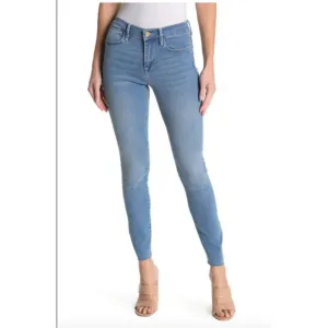 Frame Women’s Le High Raw Edge Skinny Jeans Sz 24 Light Blue NWT