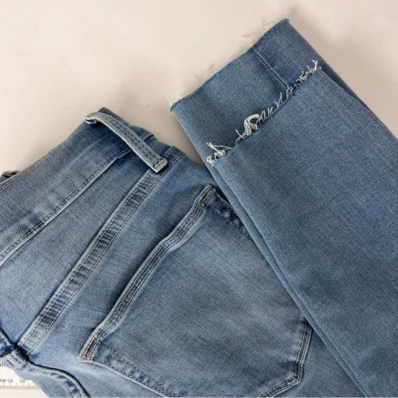 Frame Women’s Le High Raw Edge Skinny Jeans Sz 24 Light Blue NWT
