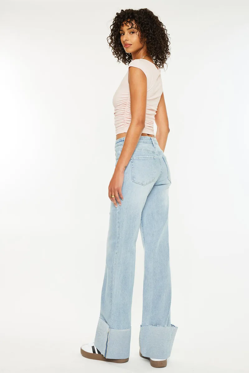 Franny High Rise Wide Flare Jeans