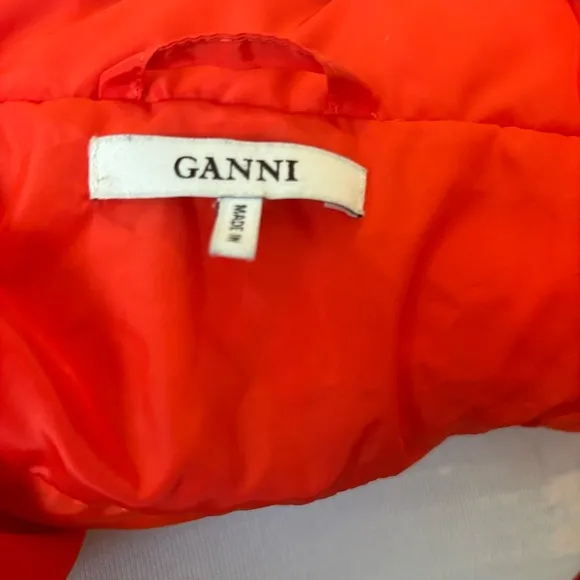 Ganni Women's Fountain Short Coat - Big Apple Red Size 40/ US Large 12