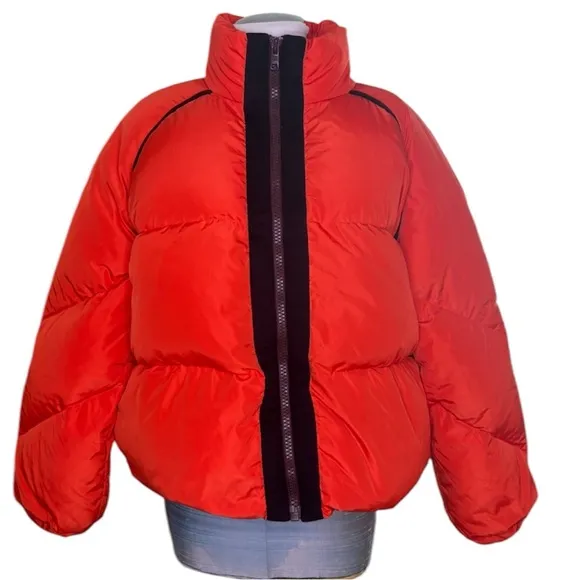 Ganni Women's Fountain Short Coat - Big Apple Red Size 40/ US Large 12