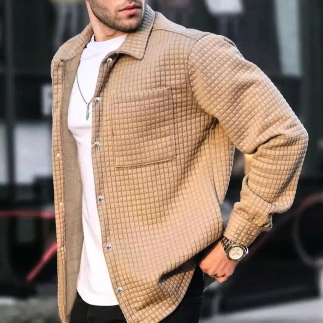 Gaspar™ | Textured Fabric Comfortable Jacket