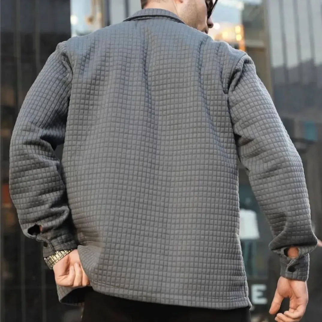Gaspar™ | Textured Fabric Comfortable Jacket