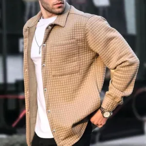 Gaspar™ | Textured Fabric Comfortable Jacket