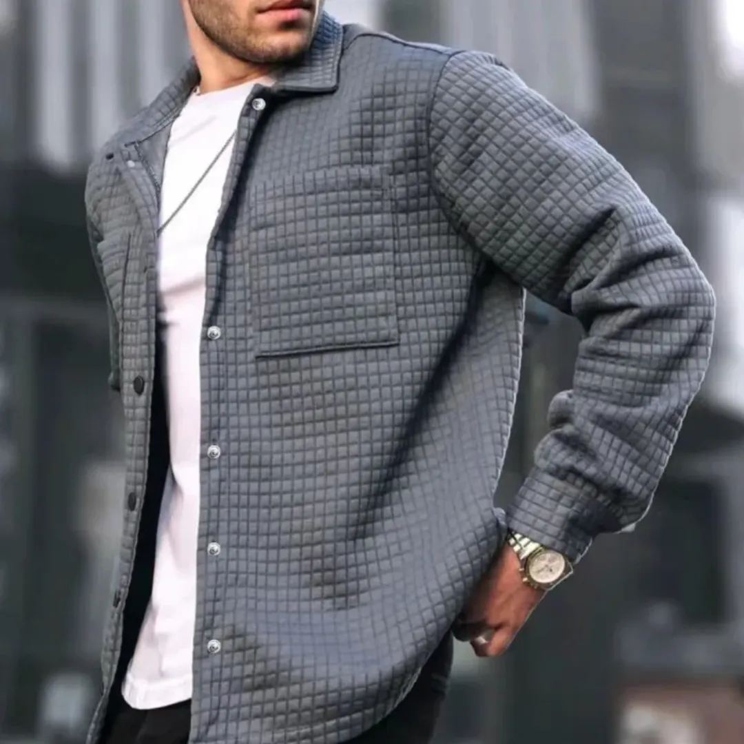 Gaspar™ | Textured Fabric Comfortable Jacket