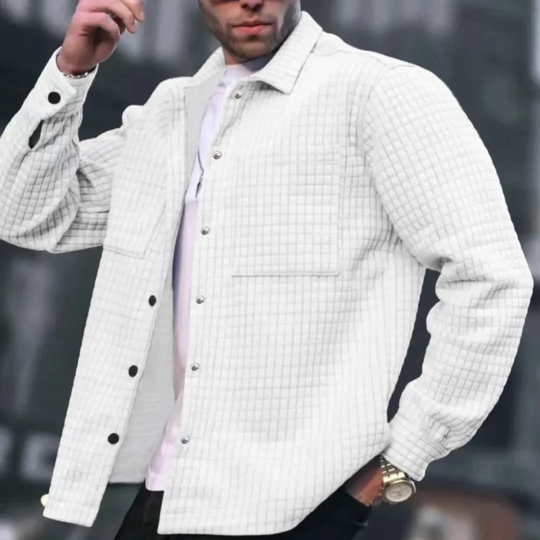 Gaspar™ | Textured Fabric Comfortable Jacket