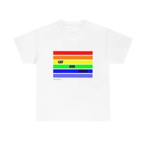 Gay and Proud Unisex Heavy Cotton Tee