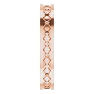 Geometric Pyramid Band 51826 - 4 mm