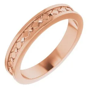 Geometric Pyramid Band 51826 - 4 mm