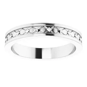 Geometric Pyramid Band 51826 - 4 mm