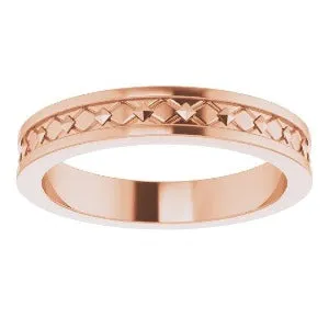 Geometric Pyramid Band 51826 - 4 mm