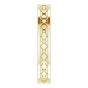 Geometric Pyramid Band 51826 - 4 mm